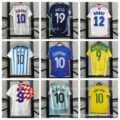 retro national team jersey w/player name